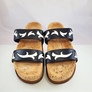 Gabriela Hearst Black and White Sandals